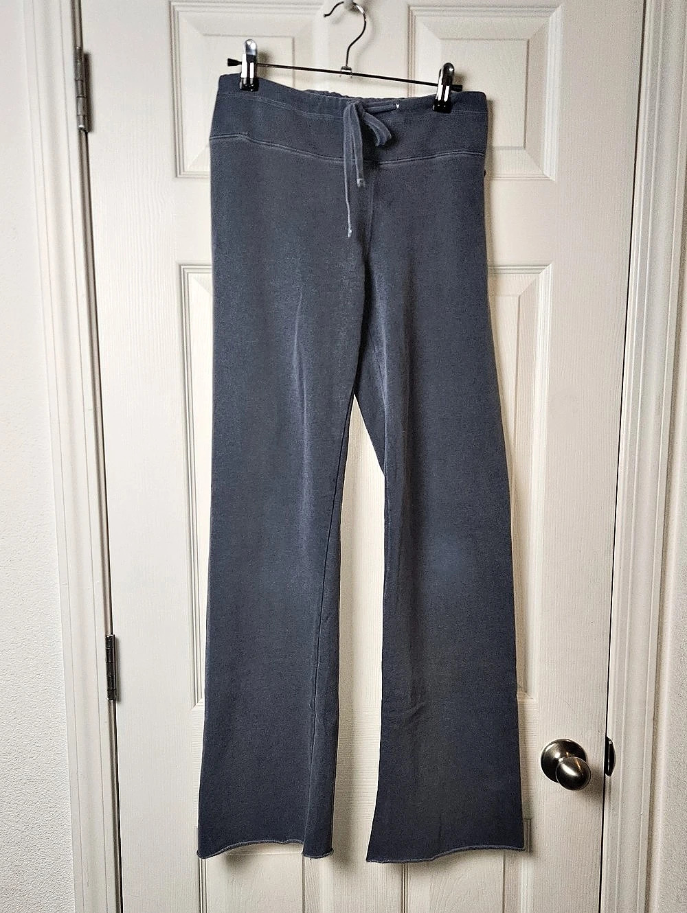 Organic Roots Blue Flare Cotton Wide-leg Pants Size Small